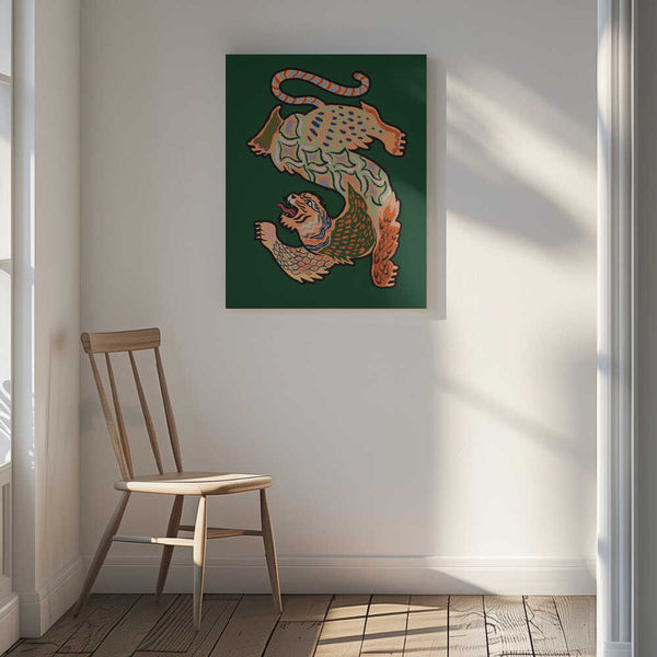 Tablou canvas „Asiantiger Green” de Arty Guava