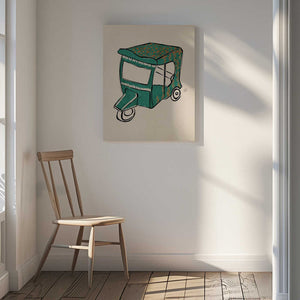 Tablou canvas „Rickshaw  Tuk Tuk  Erum Khalili.png” de Erum Khalili