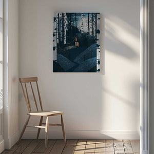 Tablou canvas „Christmas Cabin” de Goed Blauw