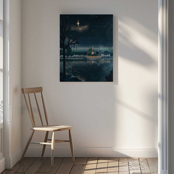 Tablou canvas „Christmas Camping” de Goed Blauw