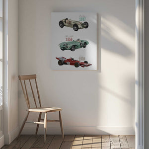Tablou canvas „Vintage Racecars” de Goed Blauw