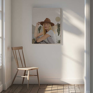 Tablou canvas „Cowgirl” de Emel Tunaboylu