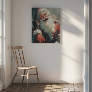 Tablou canvas „Jolly Santa's Call” de Treechild