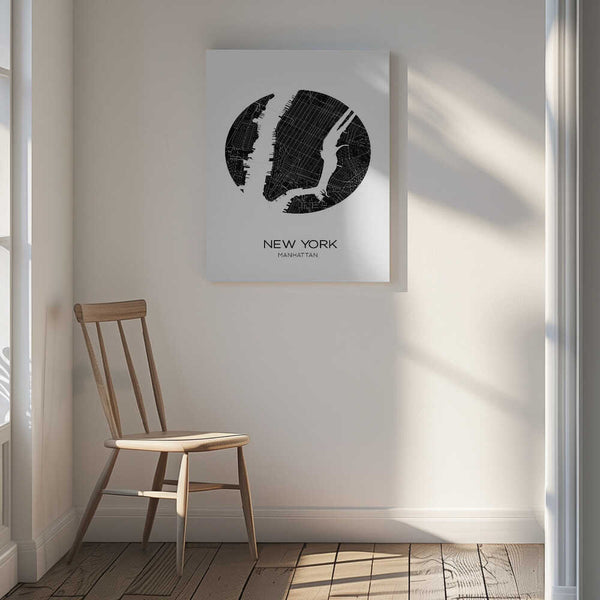 Tablou canvas „Circular Cityscape” de THE MIUUS STUDIO