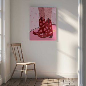 Tablou canvas „Starlit Boots” de Athene Fritsch