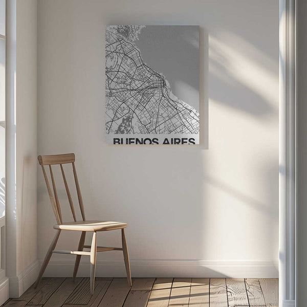Tablou canvas „Buenos Aires White” de StudioSix