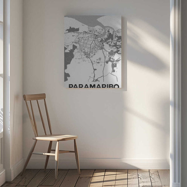 Tablou canvas „Paramaribo White” de StudioSix