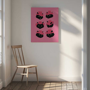 Tablou canvas „Marcy the Cowgirl Cat” de Anyone Can Yeehaw