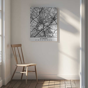 Tablou canvas „Black Maps 05” de Emiliano Deificus