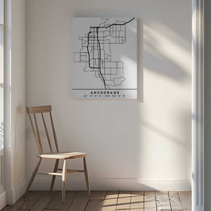 Tablou canvas „Black Maps 04” de Emiliano Deificus