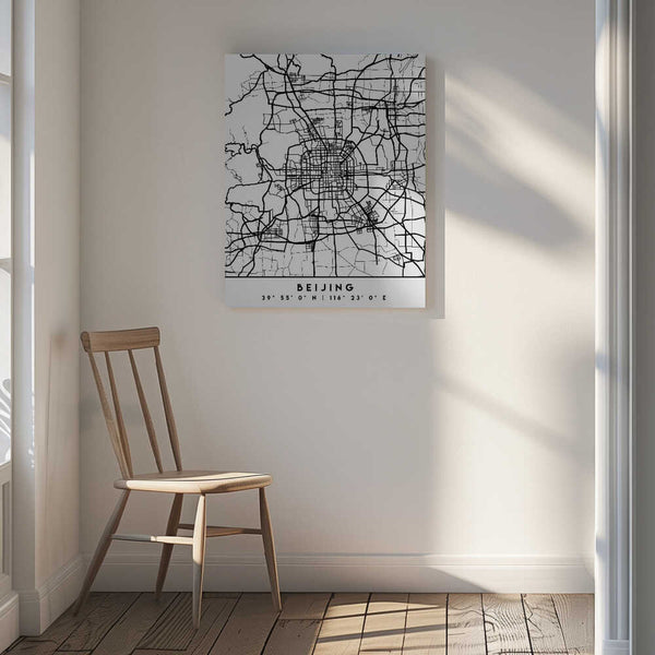 Tablou canvas „Black Maps 10” de Emiliano Deificus