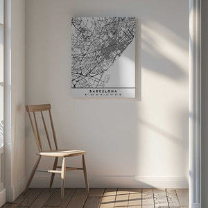 Tablou canvas „Black Maps 09” de Emiliano Deificus