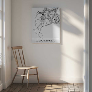 Tablou canvas „Black Maps 18” de Emiliano Deificus