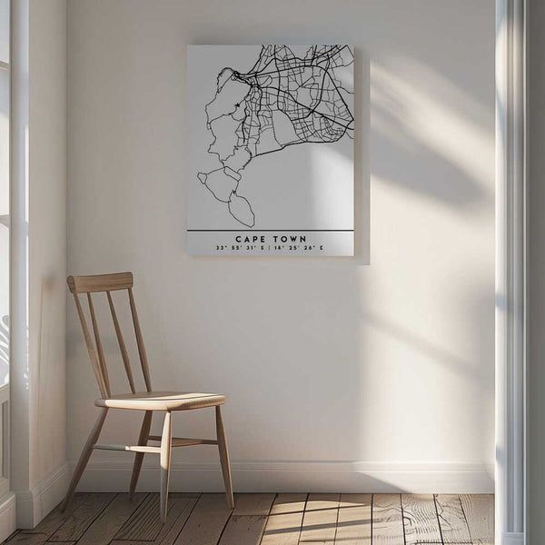 Tablou canvas „Black Maps 18” de Emiliano Deificus