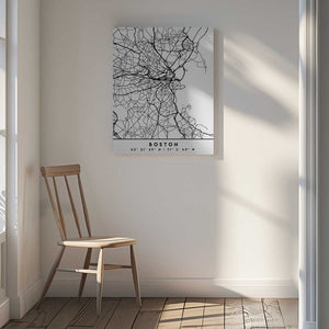 Tablou canvas „Black Maps 16” de Emiliano Deificus