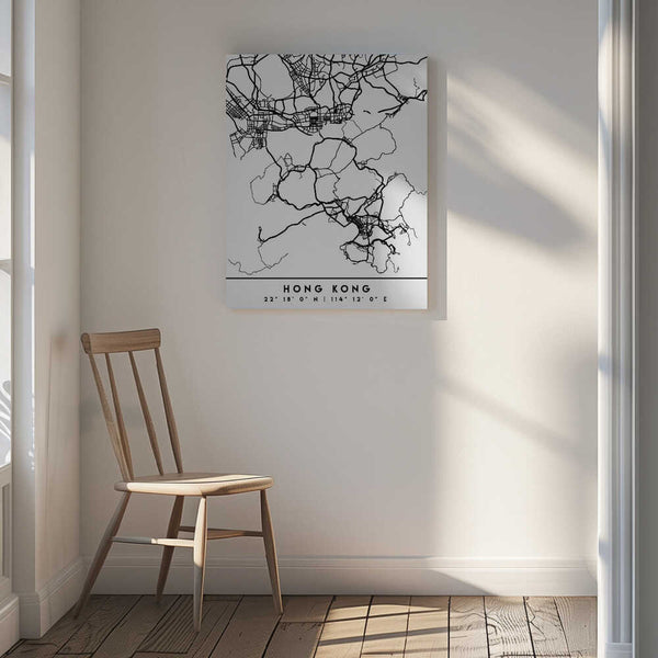 Tablou canvas „Black Maps 32” de Emiliano Deificus