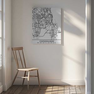 Tablou canvas „Black Maps 23” de Emiliano Deificus