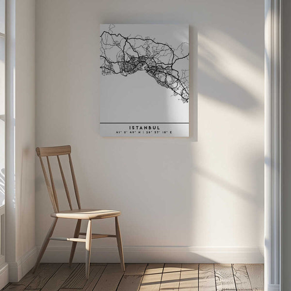 Tablou canvas „Black Maps 35” de Emiliano Deificus