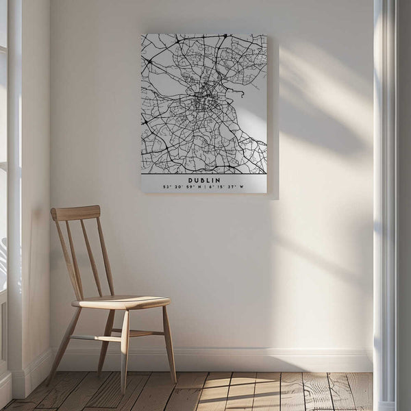 Tablou canvas „Black Maps 28” de Emiliano Deificus