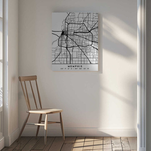 Tablou canvas „Black Maps 51” de Emiliano Deificus