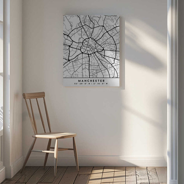 Tablou canvas „Black Maps 45” de Emiliano Deificus