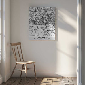 Tablou canvas „Black Maps 31” de Emiliano Deificus