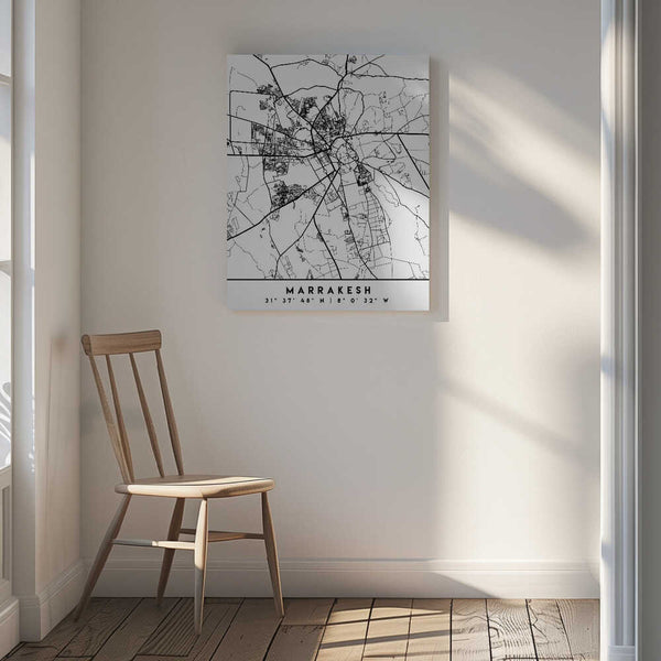 Tablou canvas „Black Maps 47” de Emiliano Deificus