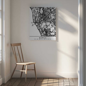 Tablou canvas „Black Maps 46” de Emiliano Deificus