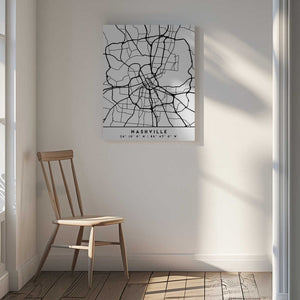 Tablou canvas „Black Maps 59” de Emiliano Deificus