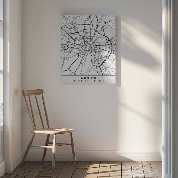 Tablou canvas „Black Maps 57” de Emiliano Deificus