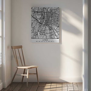 Tablou canvas „Black Maps 43” de Emiliano Deificus