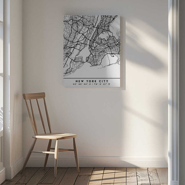 Tablou canvas „Black Maps 61” de Emiliano Deificus