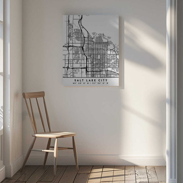 Tablou canvas „Black Maps 73” de Emiliano Deificus