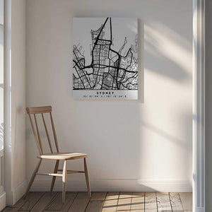 Tablou canvas „Black Maps 84” de Emiliano Deificus
