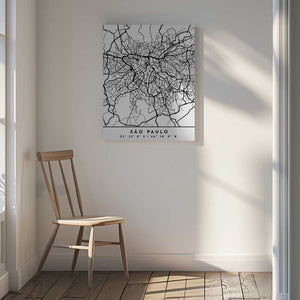 Tablou canvas „Black Maps 77” de Emiliano Deificus
