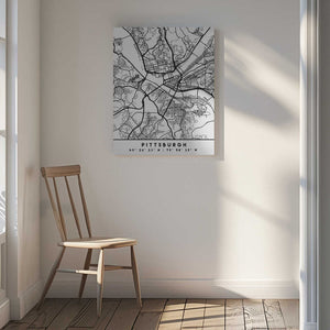 Tablou canvas „Black Maps 67” de Emiliano Deificus