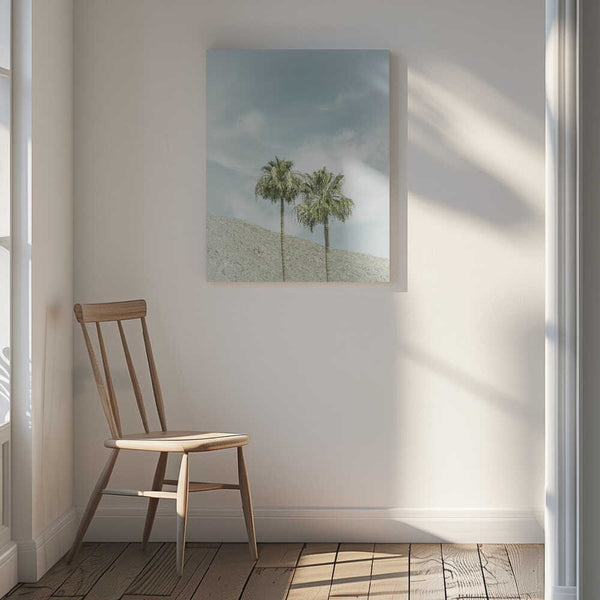 Tablou canvas „Vintage Palm Trees in the desert” de Melanie Viola