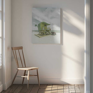 Tablou canvas „Vintage Florida Flair at Miami Beach” de Melanie Viola