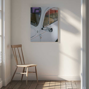 Tablou canvas „Pastel Volskwagen Beetle in the streets of Oaxaca Mexico” de Raisa Zwart