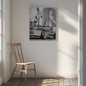 Tablou canvas „Las Vegas Car B&w” de Pictufy Studio III