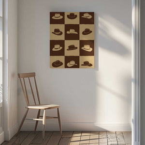 Tablou canvas „Cowboy Checkerboard” de Anyone Can Yeehaw
