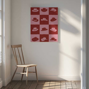 Tablou canvas „Cowgirl Checkerboard” de Anyone Can Yeehaw