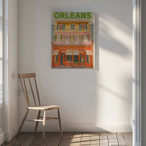 Tablou canvas „New Orleans Louisiana Vintage Travel Poster” de The Whiskey Ginger