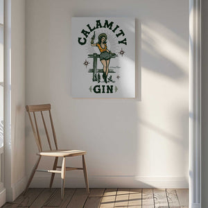 Tablou canvas „Calamity Gin Funny Retro Western Cowgirl Art” de The Whiskey Ginger