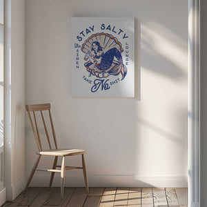 Tablou canvas „Stay Salty Siren Lounge Pin-Up Mermaid” de The Whiskey Ginger