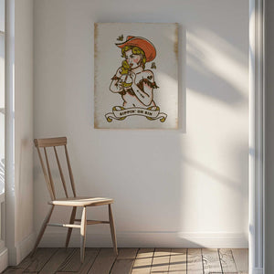 Tablou canvas „Sippin On Sin Cute &amp; Sassy Cowgirl Art” de The Whiskey Ginger