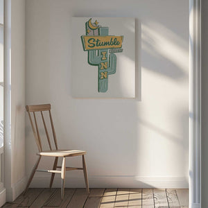 Tablou canvas „Stumble Inn Motel Modern Western Americana Art” de The Whiskey Ginger