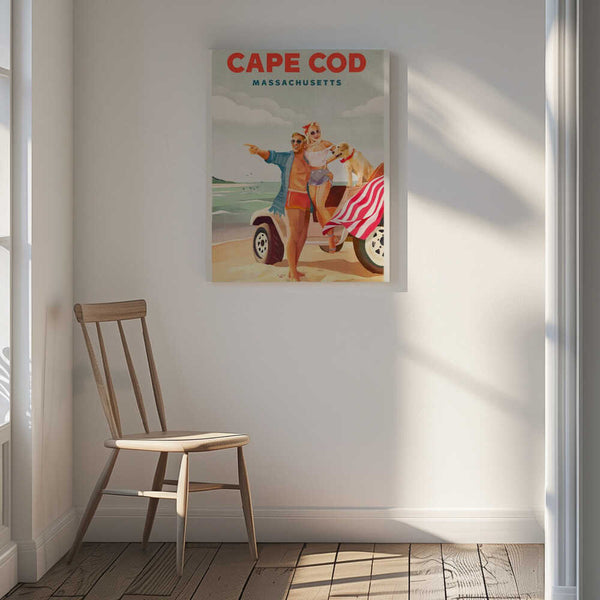 Tablou canvas „Cape Cod Massachusetts Summer Beach Art” de The Whiskey Ginger