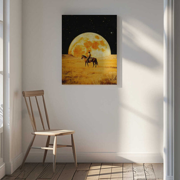 Tablou canvas „Lunar Cowboy” de Taudalpoi