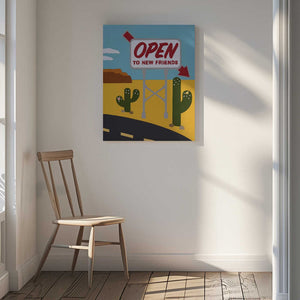 Tablou canvas „Open To New Friends” de Rankin Willard